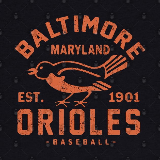 Baltimore Orioles Retro 1 by Buck Tee by Buck Tee